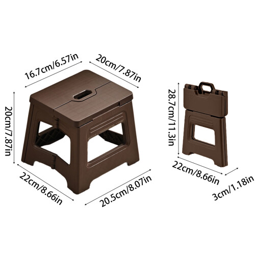 Plastic Folding Stool – Lightweight Portable Seat, 2