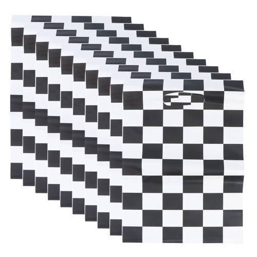 MLINS plastic gift bag black and white 50 pcs