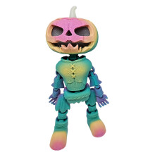 Halloween lakberendezési tökök és koponyák mozgatható ízületekkel