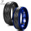 Tioneer Tungsten Carbide Wedding Band Ring – 8mm, Zigzag 1