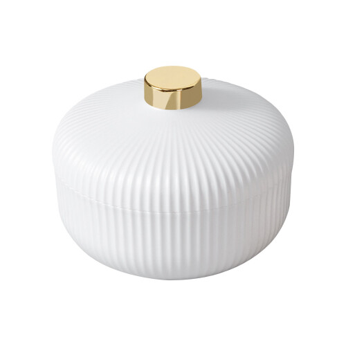 Boîte à goûter ronde en plastique avec couvercle et 4 compartiments