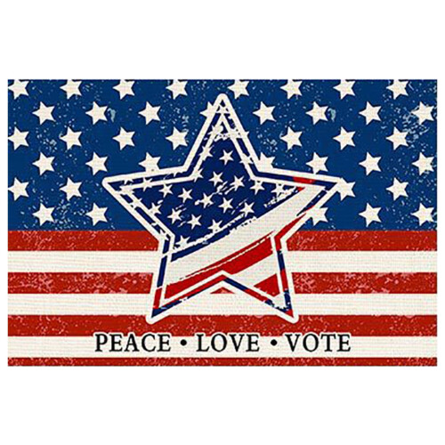Independence Day Linen Table Mat 42x32cm