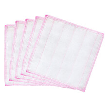Chiffon de cuisine en fibres de coton et de bois, 30 x 30 cm, lot de 5