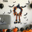 Halloween Door Wreath with Witch Hat 13.4 Inch 1