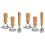 6-Piece Ravioli Cutter Set with Wooden Handle 1