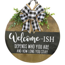 Enfeite de porta para pendurar, ideal para decoração da porta de entrada, 1 peça.