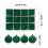 Flocked Christmas Ornaments 6cm Brown 12-Pack 1