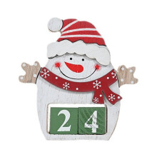 Wooden Advent Calendar – Santa Theme Christmas Decor