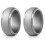 8mm Grey Silicone Couple Ring Set – 2pcs 1