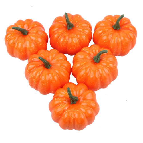 Artificial Assorted Pumpkins for Halloween and Fall Decor