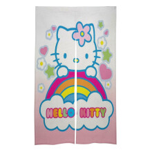 White Linen Door Curtain 34 x 57 in, 2 Panel
