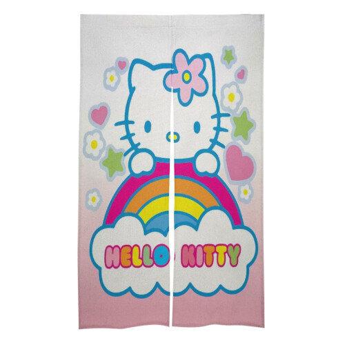 White Linen Door Curtain 34 x 57 in, 2 Panel