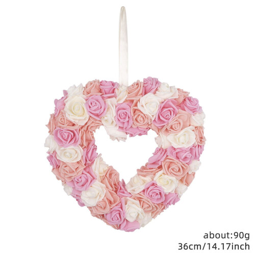 Valentine's Love Wreath Pendant Decor 2