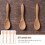 4-Piece Unfinished Wooden Spoon Carving Set 2