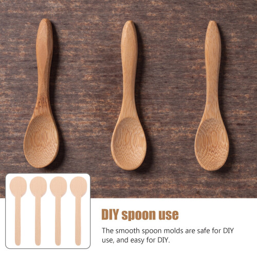 4-Piece Unfinished Wooden Spoon Carving Set 1
