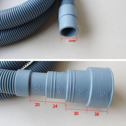 Verlengset voor de afvoerslang van de wasmachine (70 cm) 2