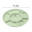 Round solid color snacks tray for candy nuts dried fruit 1 2