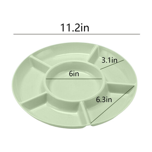 Round solid color snacks tray for candy nuts dried fruit 1 1