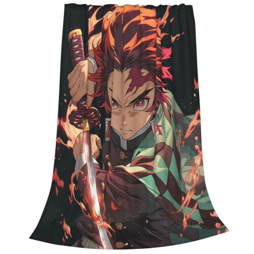 Demon Slayer Fleece Blanket 80" x 60" 1