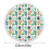 AuroraX Round Boho Beach Blanket 60x60 Inch 2