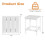 Wooden Patio Side Table 15" Square White 3