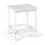 Wooden Patio Side Table 15" Square White 5