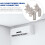 AC-avloppsslangkoppling 40mm delad vinkeladapter 3 st 4