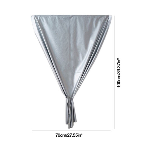 RV Curtain Set Silver Polyester Light Blocking 27x40 Inch 2