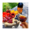 Wooden Folding Wine Table with Cheese & Fruit Compartments 3