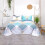 Ensemble de draps de lit antidérapants en polyester multicolores pour lit simple (3 pièces). 4