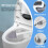 Silicone Toilet Brush Set with Ventilated Holder 2