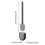 Silicone Toilet Brush Set with Ventilated Holder 4