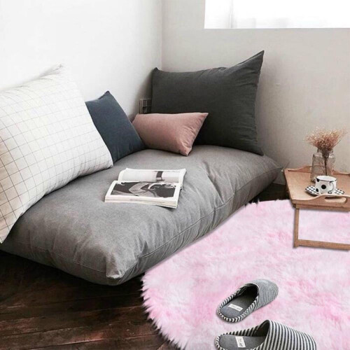 Στρογγυλό χαλί περιοχής Fuzzy Rug, Circle Fluffy Floor Carpet Shag Rug Παιδικά χαλιά Mat για διακόσμηση 2
