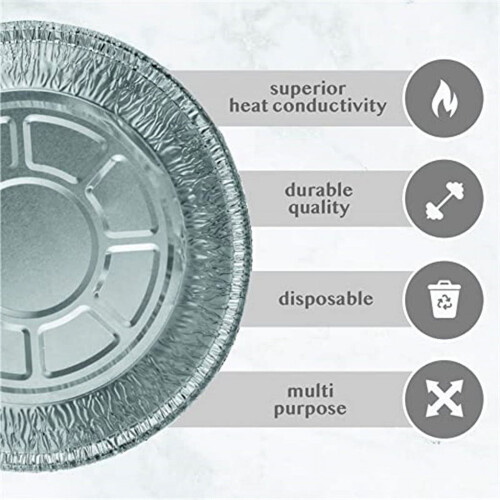 MODANU aluminum cake pans 6 inch round 50 count 1