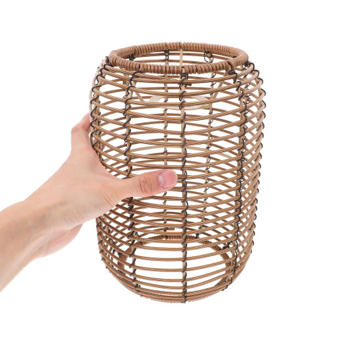 Retro Rattan Pendant Lamp Shade Home Use 2
