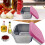 Leakproof Snack Boxes with Silicone Lids 4-Pack 2