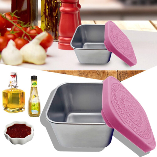 Leakproof Snack Boxes with Silicone Lids 4-Pack 1
