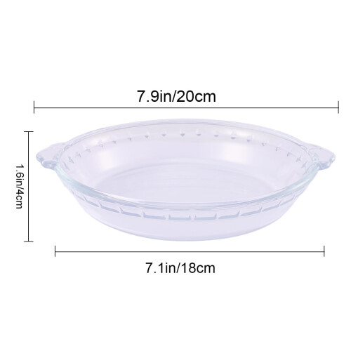 7 Inch Tempered Glass Pie Plate 2