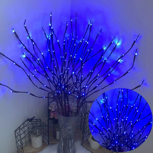 30" Blue LED Branch Twig Lights – 20 Light Flexible Tree