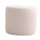 White Cubic Footstool – Velvet Ottoman for Shoe Changing 1