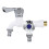 Robinet d'eau froide double sortie pour lave-linge 1