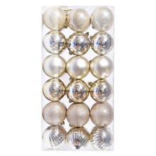 BGZLEU shatterproof Christmas ornaments beige 36 pcs