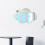 Acrylic Mirror Wall Decoration Silver 16x26cm 1