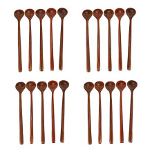 Wooden Soup Spoons, Natural Wood, 20 pcs, 28 cm