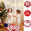 Christmas Round Carpet Polyester Non-Slip Floor Mat 60 cm 1