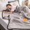Silk air conditioning blanket cool summer quilted 1 piece 5