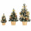 Mini Artificial Christmas Tree 20cm Gold Silver Blue Red 3