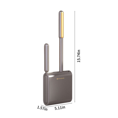 YANHAIGONG Toilettenbürsten-Set mit langem Griff, 2-teilig 2