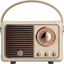 Altavoz Bluetooth retro: estéreo inalámbrico portátil con graves potentes para adolescentes y mujeres.