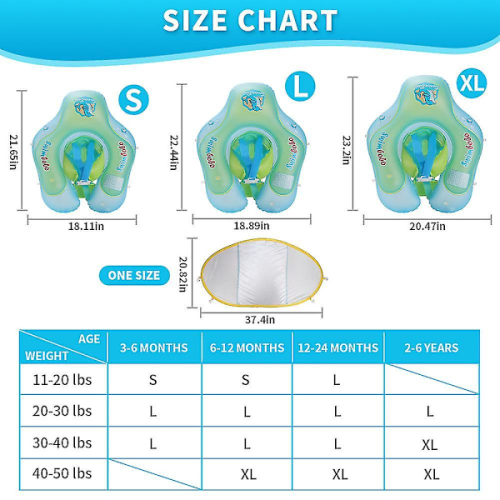 Inflatable Baby Pool with UPF50+ Sun Canopy L 2